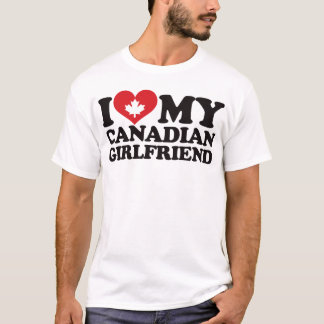 I Liebe meine kanadische Freundin T-Shirt