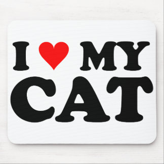 I Liebe meine Katze Mousepad