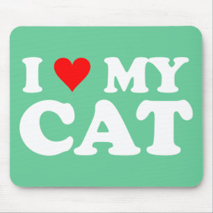 I Liebe meine Katze Mousepad