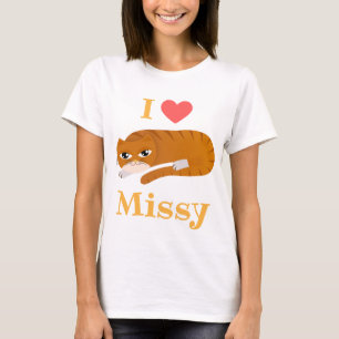 i Liebe meine Katze T-Shirt