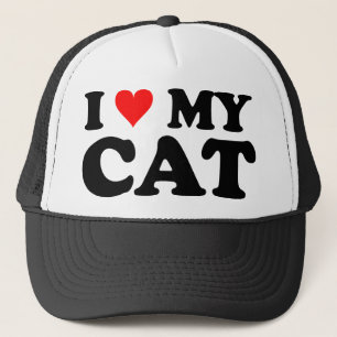 I Liebe meine Katze Truckerkappe