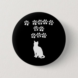 I Liebe meine Katze--Weißer Text Button