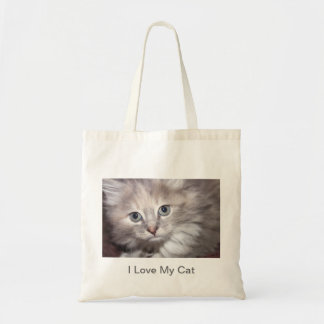 I Liebe meine Katzen-Leinwandtasche Tragetasche