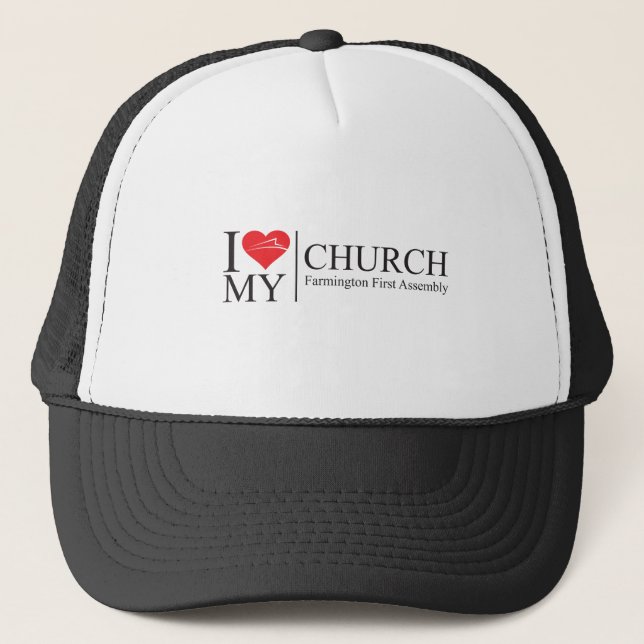 I Liebe meine Kirche Truckerkappe (Vorderseite)
