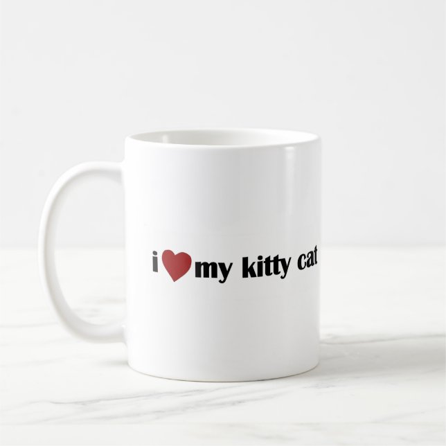I Liebe meine Kitty-Katze Tasse (Links)
