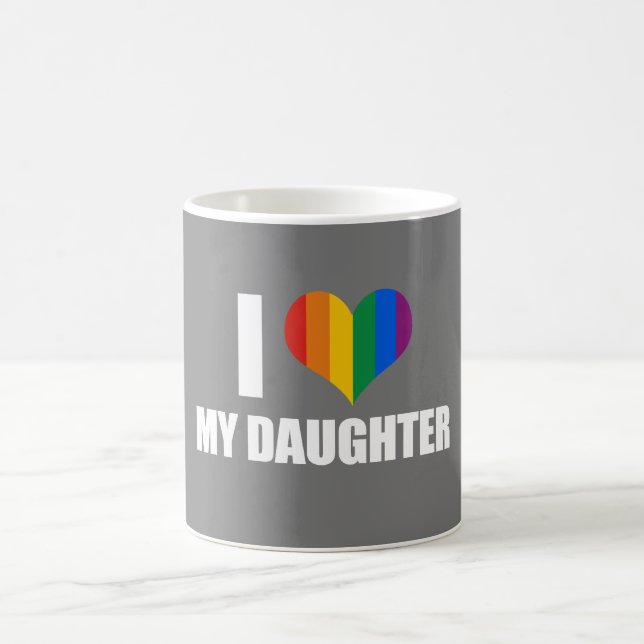 I LIEBE MEINE LESBISCHE TOCHTER - .PNG KAFFEETASSE (Mittel)