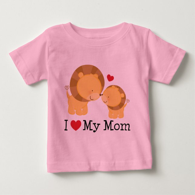 I Liebe meine Mama-Kinder Baby T-shirt (Vorderseite)
