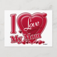 I Liebe Meine Mama rot - Herz