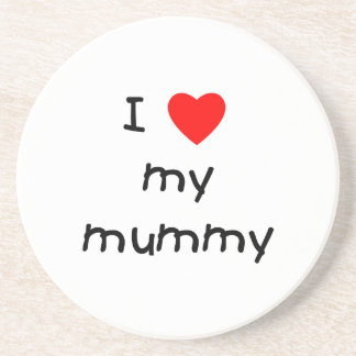 I Liebe meine Mama Sandstein Untersetzer