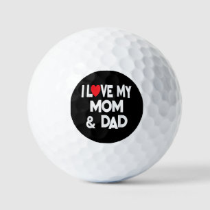 I Liebe Meine Mama & Vater - Feiern Sie Familienmü Golfball
