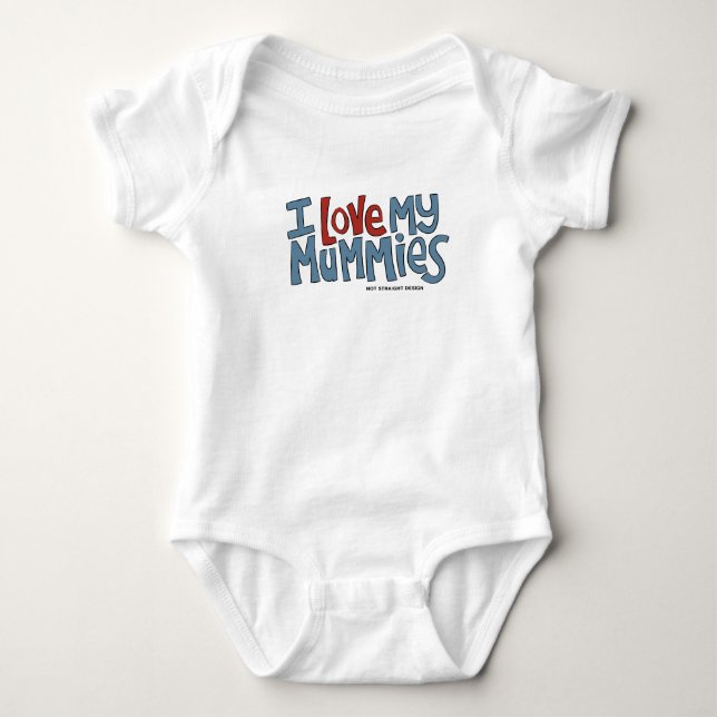 I Liebe meine Mamas Baby Strampler (Vorderseite)