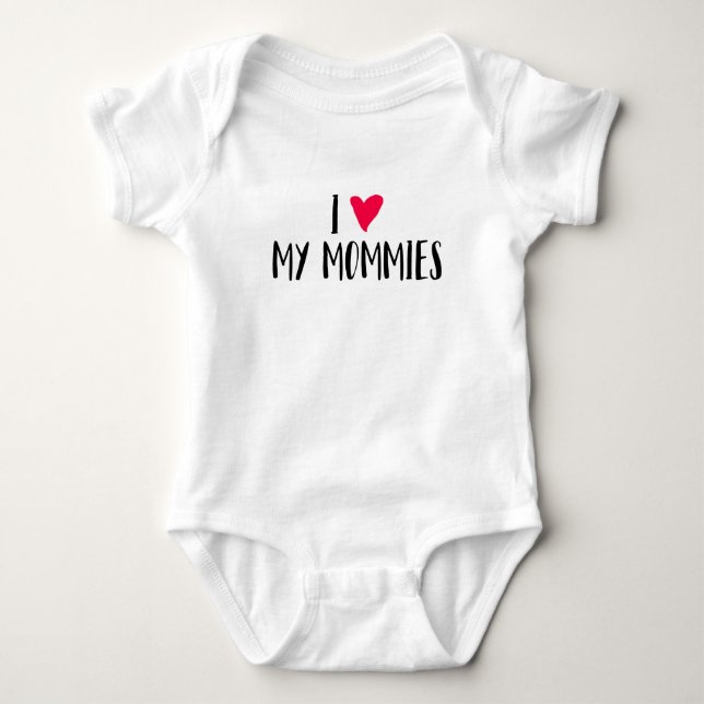 I Liebe meine Mamas Baby Strampler (Vorderseite)