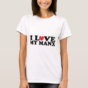I Liebe meine Manx Katze T-Shirt