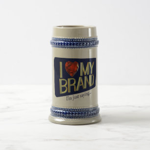 I Liebe meine Marken-Tasse Bierglas