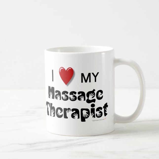 I Liebe meine Massage-Therapeut-Tasse Tasse (Rechts)