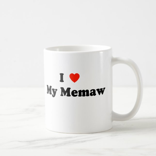 I Liebe meine Memaw Tasse (Rechts)