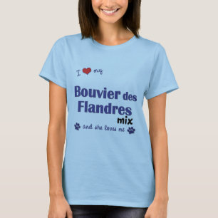 I Liebe meine Mischung Bouvier DES Flandres T-Shirt