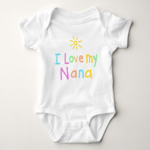 I Liebe meine Nana Baby Strampler