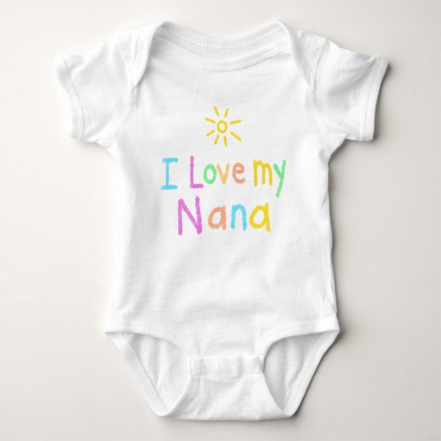 I Liebe meine Nana Baby Strampler (Vorderseite)