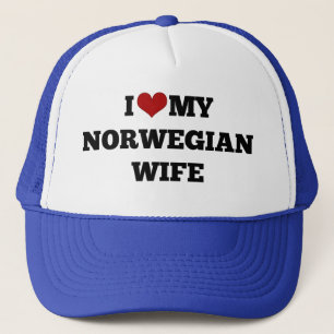 I Liebe Meine norwegische Ehefrau Truckerkappe