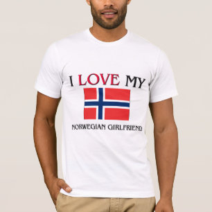 I Liebe meine norwegische Freundin T-Shirt