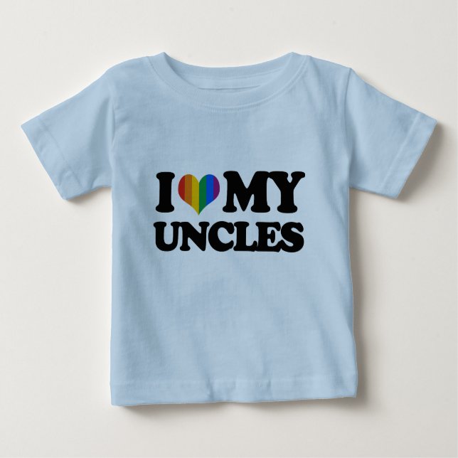 I Liebe meine Onkel Baby T-shirt (Vorderseite)