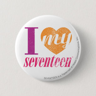 I Liebe meine Orange 17 Button