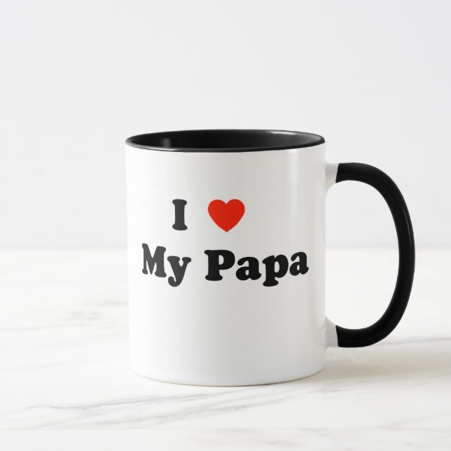 I Liebe meine Papa-Tasse Tasse (Rechts)