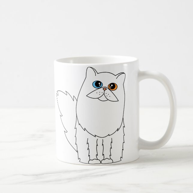 I Liebe meine persische Katze mit sonderbaren Tasse (Rechts)