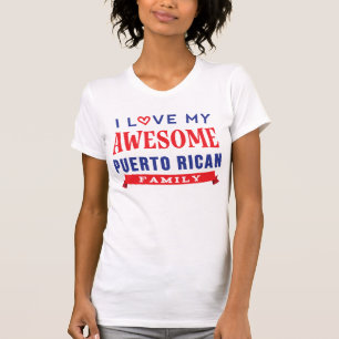 I Liebe Meine Phantastische Puerto Rico Familie Wi T-Shirt
