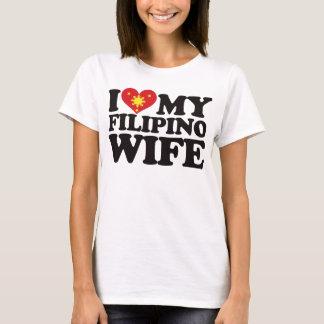 I Liebe meine philippinische Ehefrau T-Shirt
