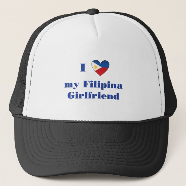 I Liebe meine philippinische Freundin 1 Truckerkappe (Vorderseite)