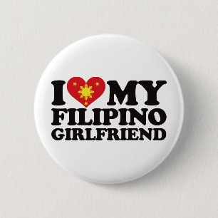 I Liebe meine philippinische Freundin Button