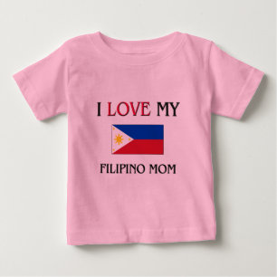I Liebe meine philippinische Mama Baby T-shirt