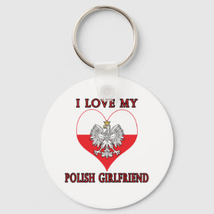 I Liebe meine polnische Freundin Schlüsselanhänger