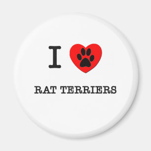 I LIEBE MEINE RATTEN-TERRIER MAGNET