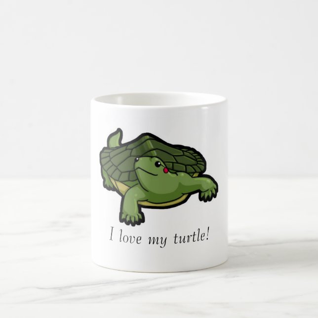 I Liebe meine Schildkröte Tasse (Mittel)