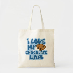 I Liebe meine Schokoladen-Labrador-Tasche Tragetasche