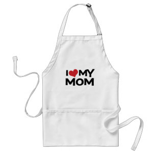 I Liebe meine Schürze der Mama-Mutter Tages