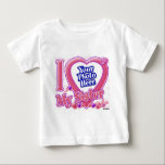 I Liebe Meine Schwester rosa/lila - Foto Baby T-shirt<br><div class="desc">I Liebe My Sister pink/lila - Foto Fügen Sie Ihr Lieblings-Foto zu diesem T - Shirt-Design!</div>