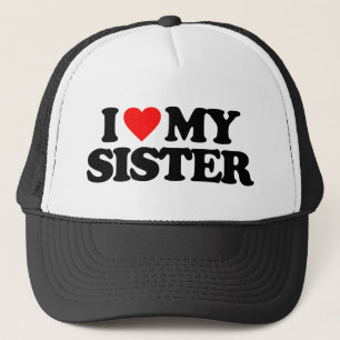 I LIEBE MEINE SCHWESTER TRUCKERKAPPE