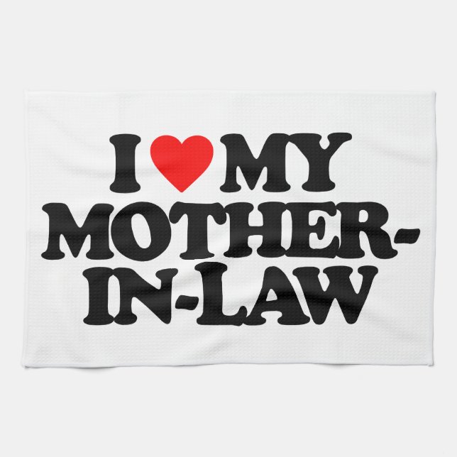 I LIEBE MEINE SCHWIEGERMUTTER HANDTUCH (Horizontal)