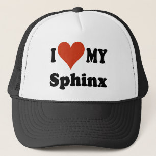 I Liebe meine Sphinx-Katzen-Produkte Truckerkappe