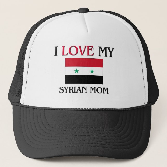 I Liebe meine syrische Mama Truckerkappe (Vorderseite)