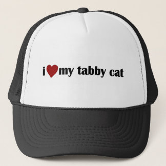 I Liebe meine Tabby-Katze Truckerkappe