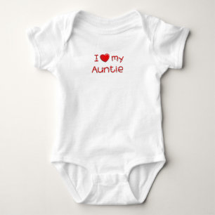 I Liebe meine Tante Baby Strampler