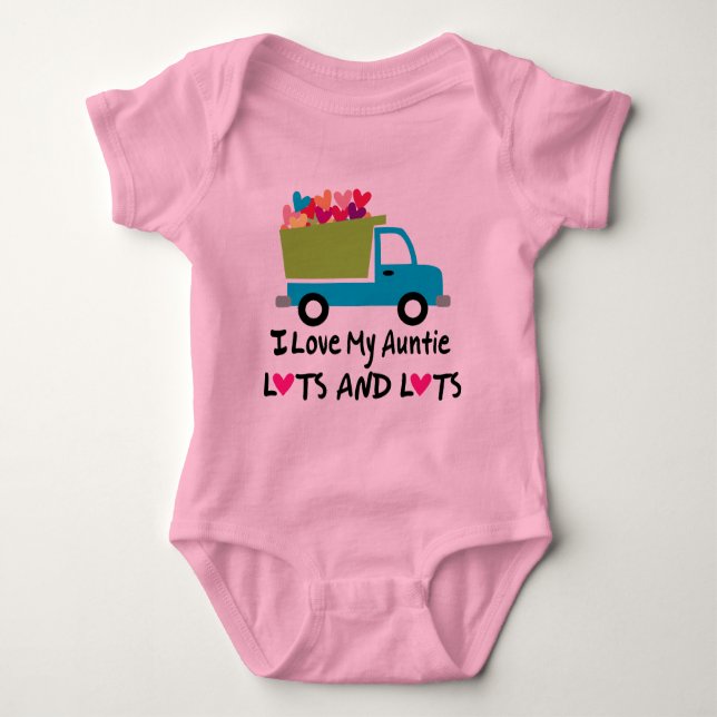 I Liebe meine Tante Gift Baby Strampler (Vorderseite)