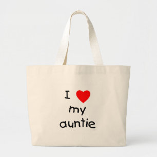 I Liebe meine Tante Jumbo Stoffbeutel