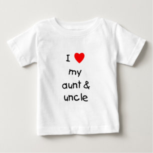 I Liebe meine Tante u. Onkel Baby T-shirt