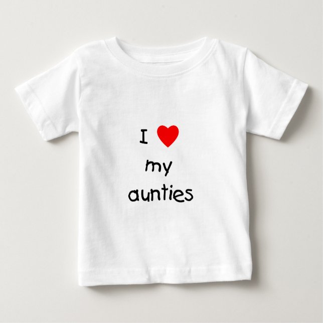 I Liebe meine Tanten Baby T-shirt (Vorderseite)
